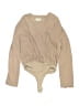 Dress Forum 100% Polyester Tan Long Sleeve Top Size M - photo 1