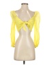 Alice + Olivia Yellow 3/4 Sleeve Blouse Size 2 - photo 1