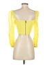 Alice + Olivia Yellow 3/4 Sleeve Blouse Size 2 - photo 2