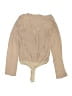 Dress Forum 100% Polyester Tan Long Sleeve Top Size M - photo 2