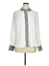 Ellen Tracy 100% Polyester Houndstooth White Long Sleeve Blouse Size XL - photo 1