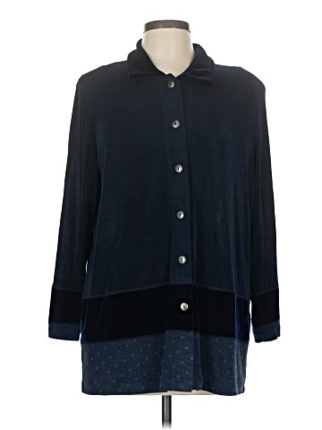 Jessica Holbrook 3/4 Sleeve Button-Down Shirt (view 1)