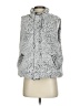 Thread & Supply 100% Polyester Gray Faux Fur Vest Size S - photo 1