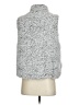 Thread & Supply 100% Polyester Gray Faux Fur Vest Size S - photo 2