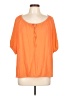 Torrid Orange Short Sleeve Blouse Size Lg Plus (0) - photo 1