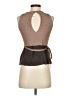 Moth Color Block Brown Sleeveless Blouse Size XS (petite) - photo 2
