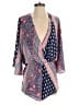 Olivaceous 100% Polyester Paisley Blue Romper Size S - photo 1
