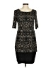 Connected Apparel Black 3/4 Sleeve Top Size 6 - photo 1