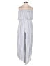 Japna 100% Rayon Stripes Blue Jumpsuit Size XS - photo 1