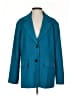 Nasty Gal Inc. 100% Polyester Solid Teal Blazer Size 0 - photo 1