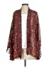 Soft Surroundings 100% Polyester Red Kimono Size S - photo 1