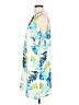 CeCe 100% Polyester Print Blue Casual Dress Size 12 - photo 5