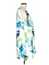 CeCe 100% Polyester Print Blue Casual Dress Size 12 - photo 4