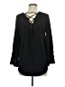 Chico's Black Long Sleeve Blouse Size Med (1) - photo 2