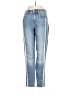7 For All Mankind Stripes Blue Jeans Size 24 waist - photo 1