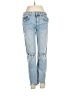 Zara 100% Cotton Hearts Blue Jeans Size 6 - photo 1