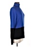 W by Worth Color Block Blue Turtleneck Sweater Size M - photo 4