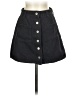 Jeans Solid Black Denim Skirt Size XS - photo 1