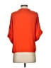 Industry 100% Polyester Orange Short Sleeve Blouse Size XS - photo 2