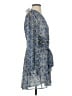 Express Print Blue Casual Dress Size XS - photo 4