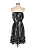 Max and Cleo 100% Polyester Stripes Black Cocktail Dress Size 4 - photo 1
