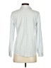 Joie 100% Cotton Checkered-gingham Blue Long Sleeve Button-Down Shirt Size XS - photo 2
