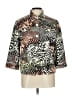 Erin London Animal Print Silver Jacket Size L - photo 1