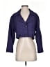 Nordstrom Checkered-gingham Purple Blazer Size 4 - photo 1