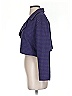 Nordstrom Checkered-gingham Purple Blazer Size 4 - photo 5