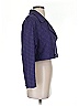 Nordstrom Checkered-gingham Purple Blazer Size 4 - photo 4