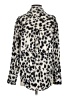 Express Animal Print Ivory Long Sleeve Blouse Size XS - photo 2