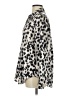 Express Animal Print Ivory Long Sleeve Blouse Size XS - photo 5
