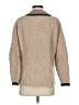 Madewell Chevron-herringbone Tan Pullover Sweater Size XXS - photo 2