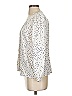 Gap 100% Rayon Polka Dots Ivory 3/4 Sleeve Blouse Size S - photo 5