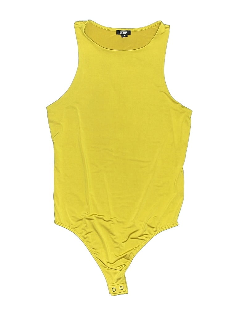Pre-owned Express Bodysuit In Yellow