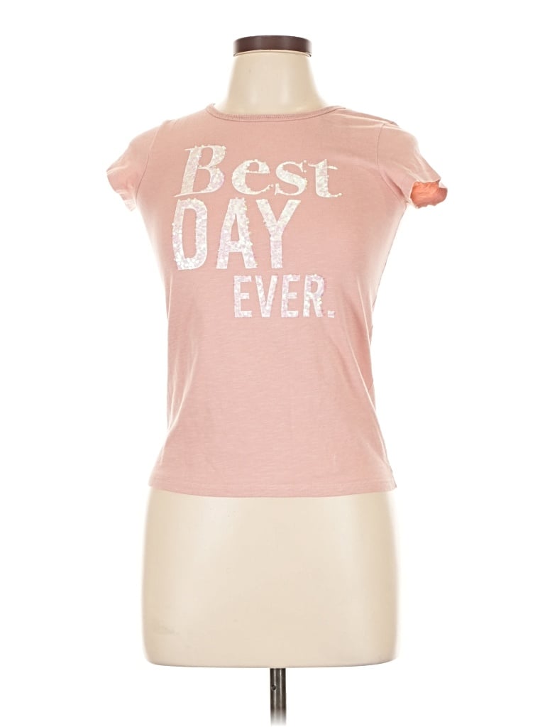 Pre-owned Next Short Sleeve Top Pink Cold Shoulder Neckline Tops