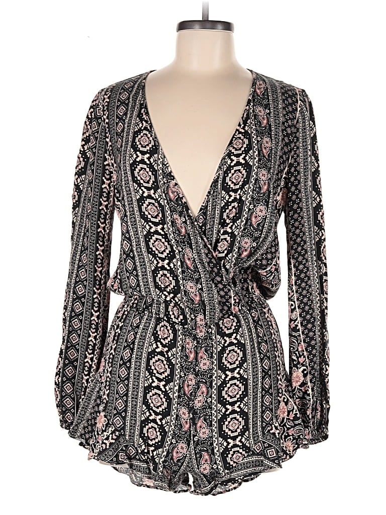 Pre-owned Cotton Candy Romper In Gray