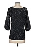 BCBGMAXAZRIA Black 3/4 Sleeve Top Size XS - photo 2