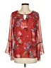 CAbi 100% Polyester Red 3/4 Sleeve Blouse Size S - photo 1
