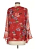 CAbi 100% Polyester Red 3/4 Sleeve Blouse Size S - photo 2