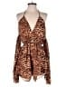 EGO 100% Polyester Animal Print Brown Romper Size 4 - photo 1