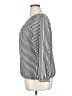 Chico's 100% Polyester Stripes Black 3/4 Sleeve Blouse Size XL (3) - photo 5