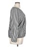 Chico's 100% Polyester Stripes Black 3/4 Sleeve Blouse Size XL (3) - photo 4
