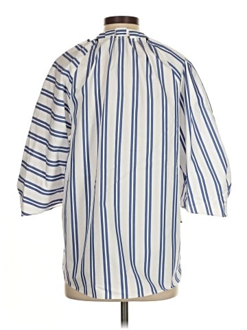 Tibi 3/4 Sleeve Button-Down Shirt (view 2)