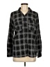 Cathy Plaid Black Long Sleeve Blouse Size M - photo 1