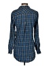 Billy T 100% Lyocell Plaid Blue Long Sleeve Button-Down Shirt Size XS - photo 2