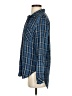Billy T 100% Lyocell Plaid Blue Long Sleeve Button-Down Shirt Size XS - photo 5