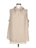 Anne Klein 100% Polyester Tan Sleeveless Blouse Size L (estimated) - photo 1