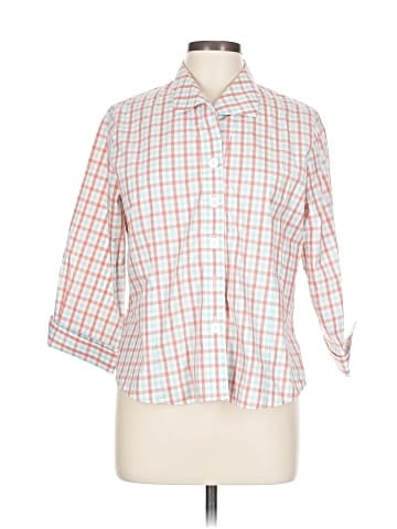 Foxcroft 3/4 Sleeve Button-Down Shirt (view 1)