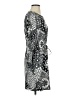 Ann Taylor LOFT Paisley Gray Casual Dress Size XS - photo 4